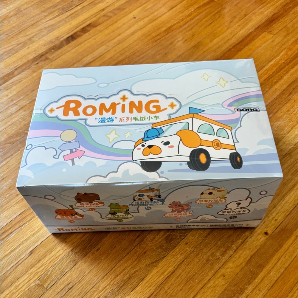 (Sealed Case) Popmart Gong Roming Plush Toy Car - 6 toys in total